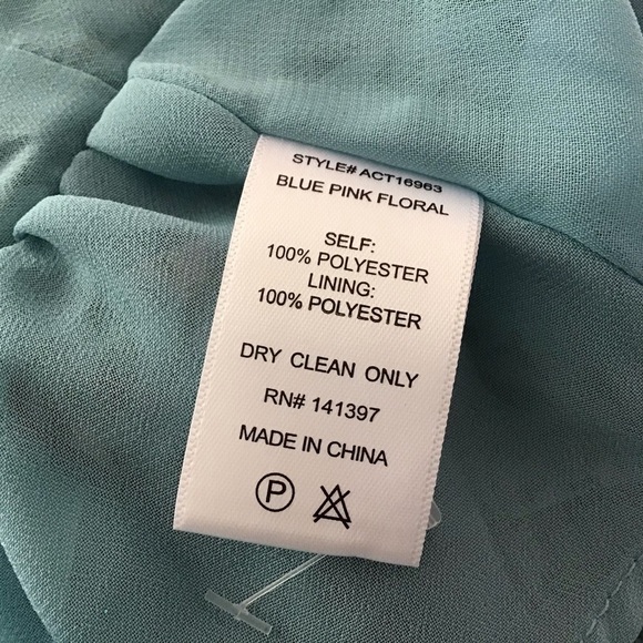 Astr The Label Clairmont Blue Floral Puff Sleeve corset milkmaid coquette top xs - Picture 13 of 13